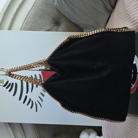 Falabella Stella McCartney fold-over tote bag Gold Chain - Picture 3 of 17